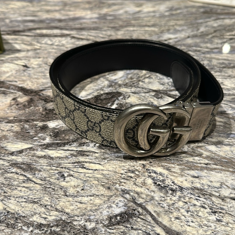 GUCCI MARMONT REVERSIBLE BELT - SIZE 95 cm
